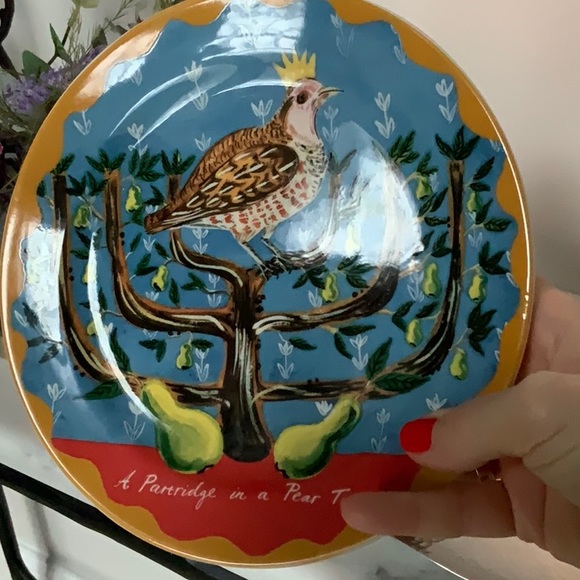 Anthropologie Emily Maude festive dessert plate - Picture 4 of 4